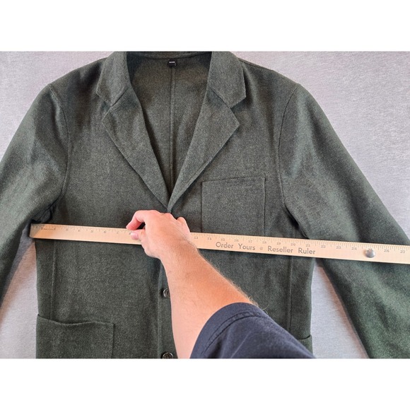 Bonobos Cardigan Blazer Mens 42R Standard Fit Forrest Green Wool Blend 3 Button - Picture 12 of 15